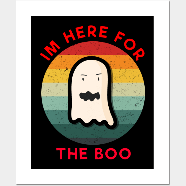 im here for the boo vintage Red Wall Art by Dolta